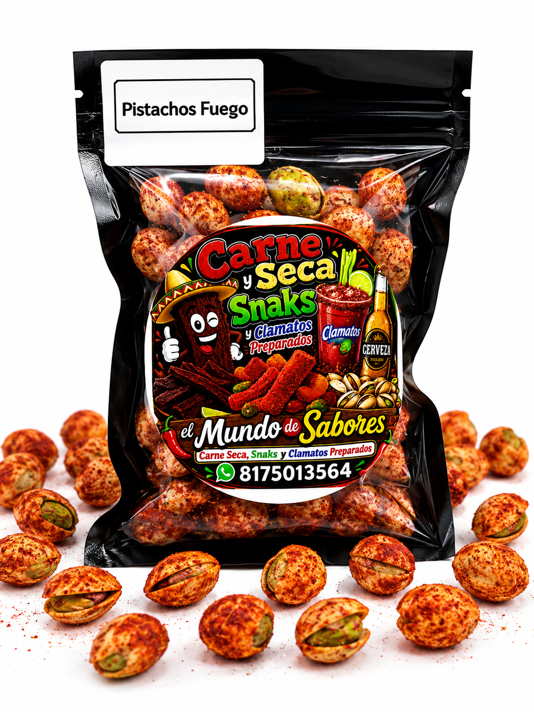 Pistachos Sabor Diablo Rojo