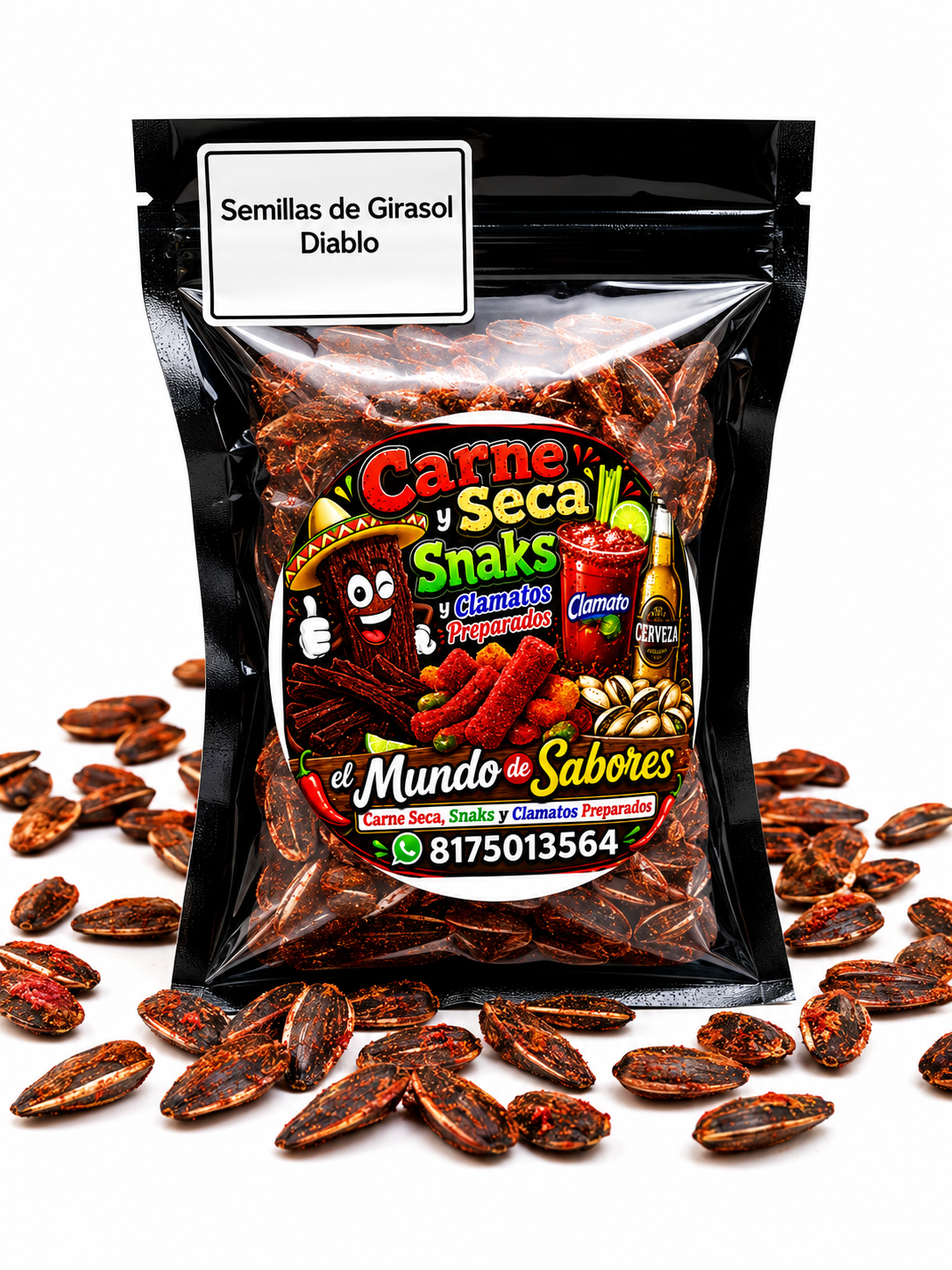 Semillas de Jirasol Sabor Fuego Rojo